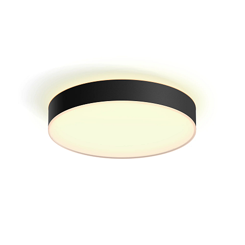 Philips Hue White ambience Enrave Deckenleuchte L schwarz + Dimmschalter