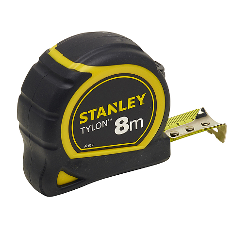 Stanley Tylon Maßband 8 m Schwarz, Gelb