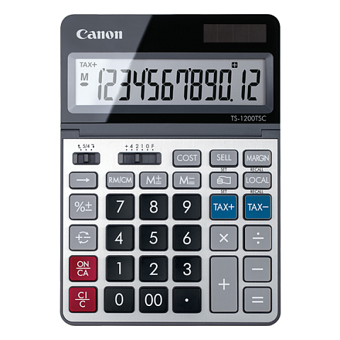 Canon TS-1200TSC Taschenrechner Desktop Einfacher Taschenrechner Metallisch