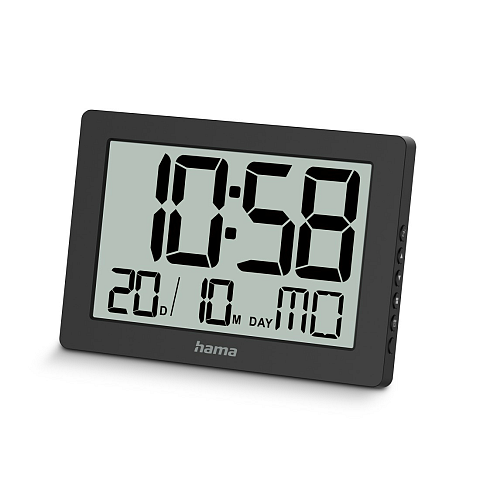 Hama 00222230 Wand- /Tischuhr Digitale Uhr Rechteck Schwarz