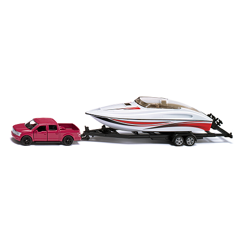 Siku Ford F150 with motorboat Auto-Modellsatz Vormontiert 1:50