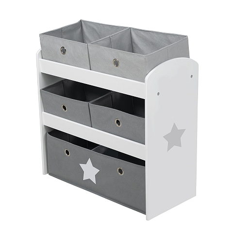 roba Stars Grau, Weiß