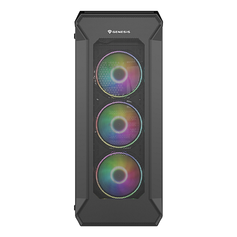 GENESIS Irid 505 ARGB Midi Tower Schwarz, Transparent