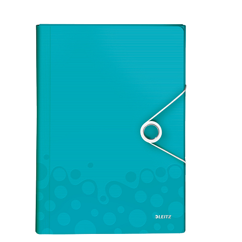 Leitz Projektmappe WOW A4 PP eisblau metallic