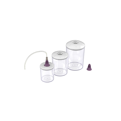 Magic Vac ACO1182 Lebensmittelaufbewahrungsbehälter Rund Set 5,25 l Transparent 3 Stück(e)