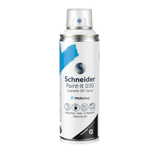 Schneider Schreibgeräte Paint-It 030 Supreme DIY Spray Acrylfarbe 200 ml Weiß Sprühdose