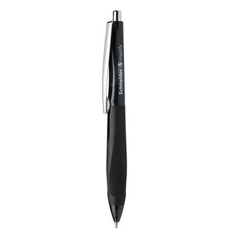 Schneider Schreibgeräte Haptify Schwarz Clip-on-Einziehkugelschreiber Medium 10 Stück(e)