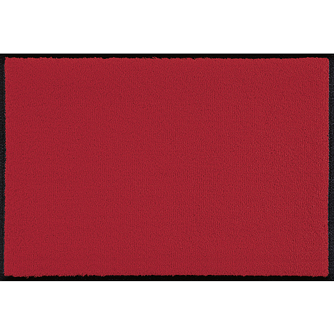 wash+dry Scarlet Dekorative Fußmatte Drinnen Rechteckig Rot