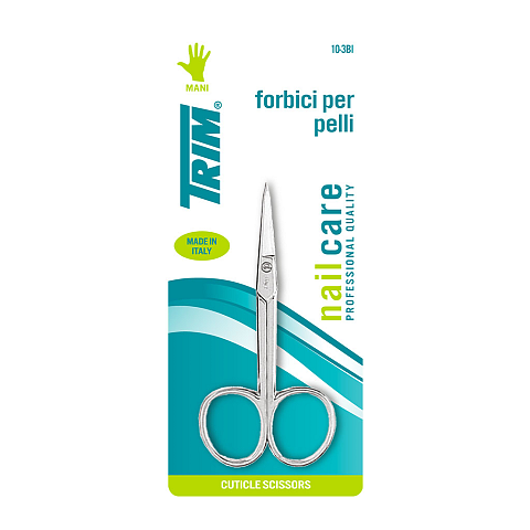 TRIM 10-3 BI Nagelschere Vernickelter Stahl Gebogene Klinge Hautschere