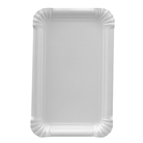 Papstar 11057 Teller Rechteckig Papier Weiß 250 Stück(e)