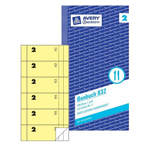 Avery 832 Ticket 300 Stück(e)