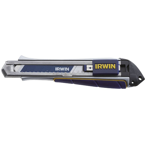 IRWIN 10507106 Teppichmesser Aluminium, Blau Abbrechmesser