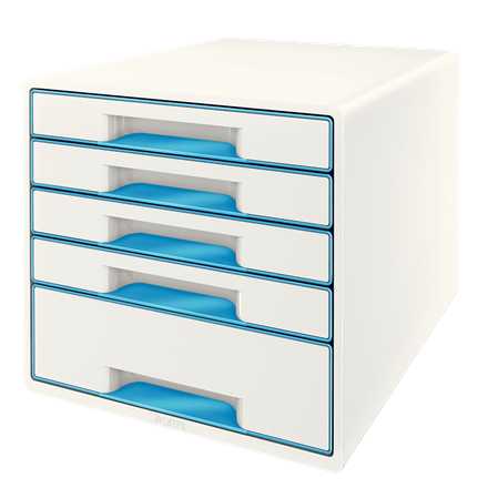 Leitz Wow Cube Schubladenordnungssystem Kunststoff Blau, Weiß