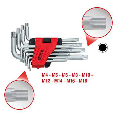 KS Tools 151.4630 Sechskantschlüssel 9 Stück(e)