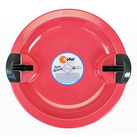 KHW Fun Ufo Teller-Schlitten Pink Kunststoff