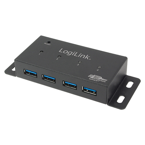 LogiLink UA0149 Schnittstellen-Hub 5000 Mbit/s Grau