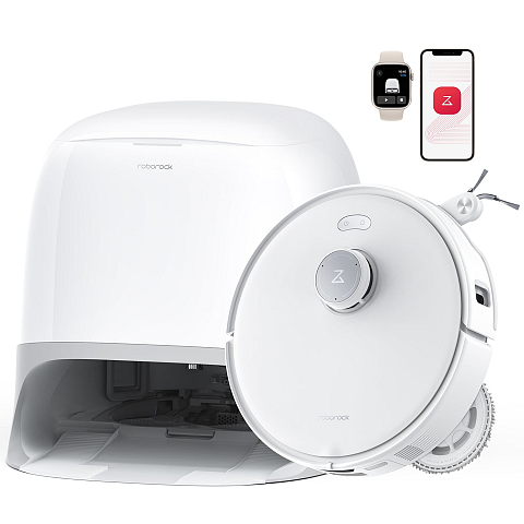 Roborock Qrevo Curv 5A1 0,325 l Schwarz, Weiß