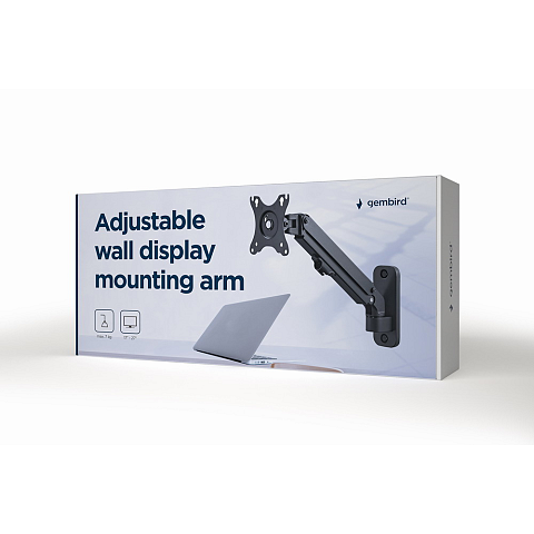 Gembird MA-WA1-01 Flachbildschirm-Tischhalterung 68,6 cm (27") Wand Schwarz