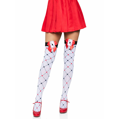 Leg Avenue 6214_13822 Strumpfhose/Strumpf Schwarz, Rot, Weiß