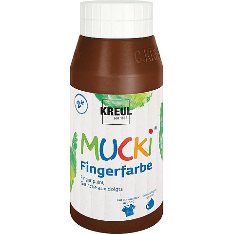 KREUL 23211 Abwaschbare Fingerfarbe Braun