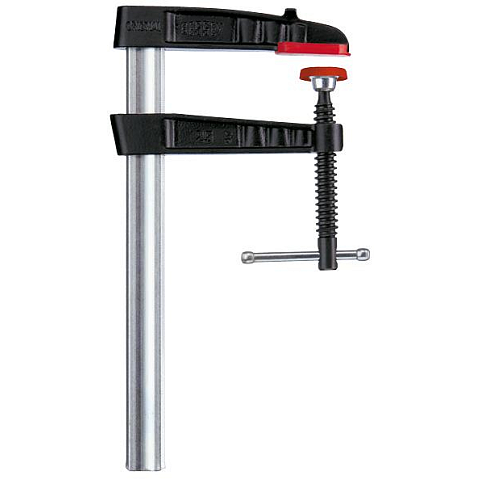 BESSEY TG30S12K Schraubzwinge F-Klammer 30 cm Aluminium, Schwarz, Rot