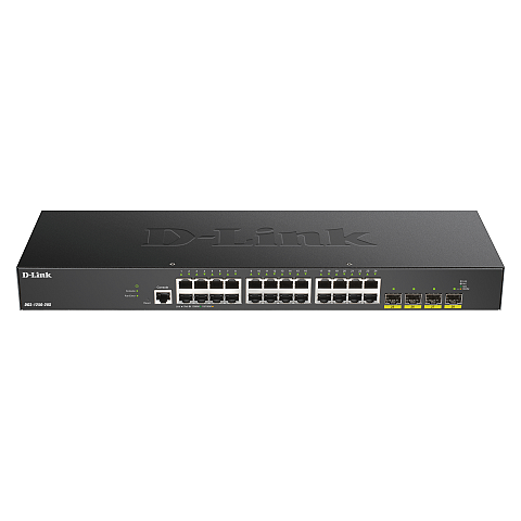 D-Link DGS-1250-28X Managed L3 Gigabit Ethernet (10/100/1000) Schwarz