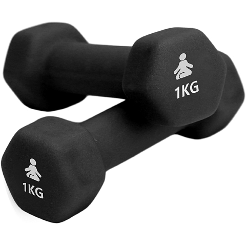 FITPADDY DB2X1BK Hantel Kurzhantel mit festem Gewicht 2 kg 2 Stück(e)