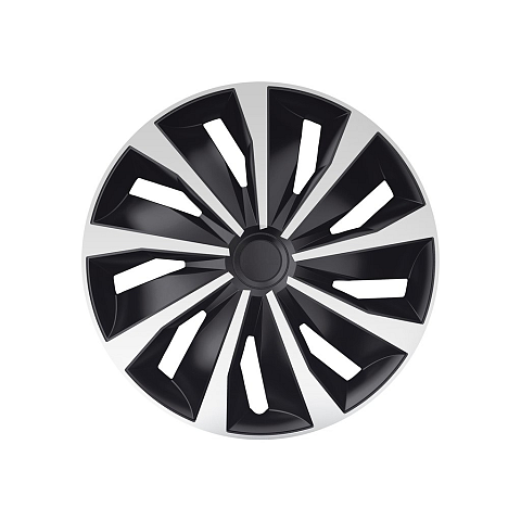 Górecki 2211252 Radkappe 40,6 cm (16") ABS, Metall Silber, Schwarz 4 Stück(e)