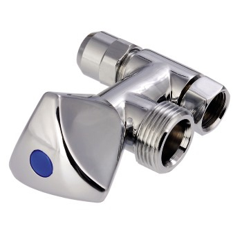 Hama 00110817 Anschlussteil für Wasserschlauch Messing Chrom
