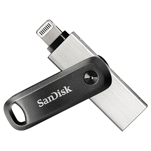 SanDisk iXpand USB-Stick 64 GB USB Type-A / Lightning 3.2 Gen 2 (3.1 Gen 2) Schwarz, Silber