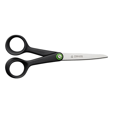 Fiskars 1074543 Büro- & Bastelschere Universal Gerader Schnitt Schwarz, Edelstahl
