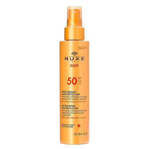 NUXE Sun Melting Spray SPF50 Sonnenmilch Gesicht & Körper 50 Erwachsene