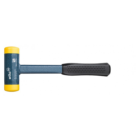 Wiha 02129 Hammer Rückschlagfreier Hammer Schwarz, Blau, Gelb