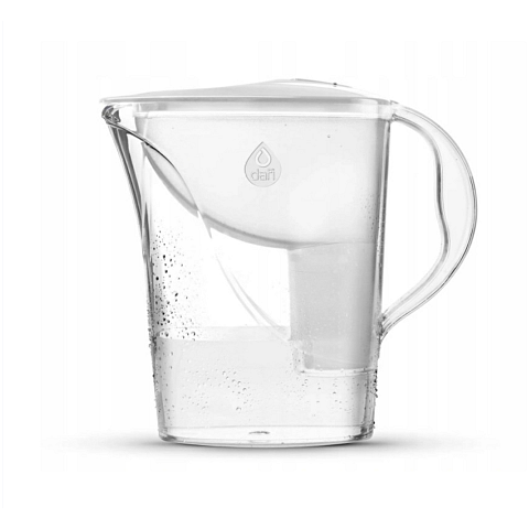 Dafi POZ03152 Wasserfilter Pitcher-Wasserfilter 2,4 l Durchscheinend, Weiß