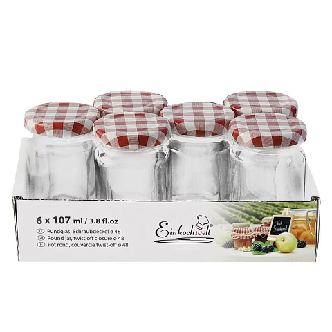 Einkochwelt 1729 Glas Rund Transparent
