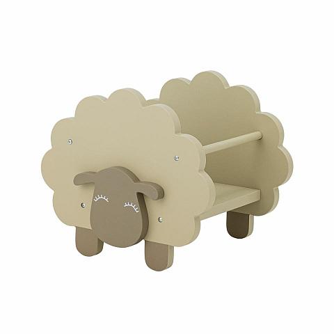 Bloomingville 82062597 Bücherregal für Kinder 1 Regale Grau Standard-Bücherregal