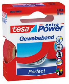 TESA 56341-00031 Schreibwaren-Klebeband 2,75 m Rot