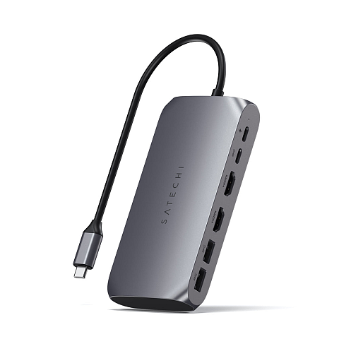 Satechi ST-UCM1HM Schnittstellen-Hub USB Typ-C 5000 Mbit/s Grau
