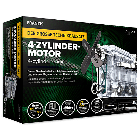 Franzis Verlag Der große Technikbausatz - 4-Zylinder-Motor