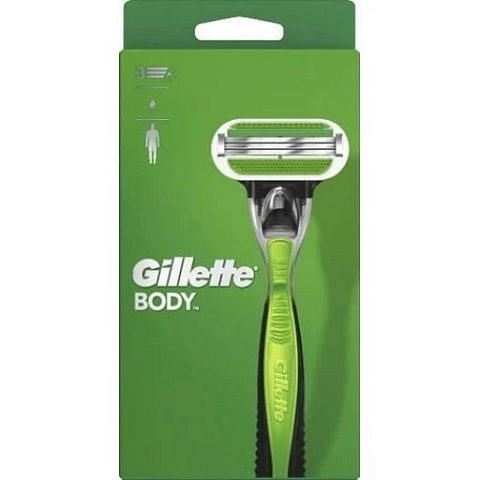 Gillette BODY Rasierapparat Schwarz, Grün