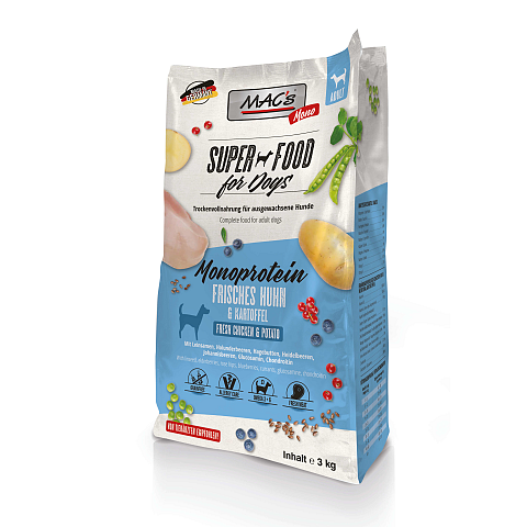MAC's 90522 Hunde-Trockenfutter 3 kg Adult Huhn
