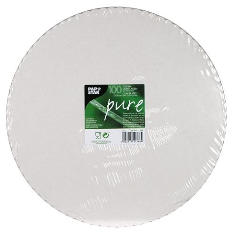Papstar 11368 Kuchenpapier Weiß Rund