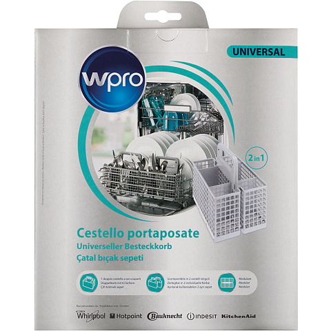 Wpro DWB304 Geschirrspülmaschinenteil & Zubehör Grau Besteckkorb