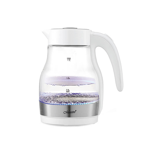 Maestro MR061 Wasserkocher 1,7 l 2200 W Transparent, Weiß