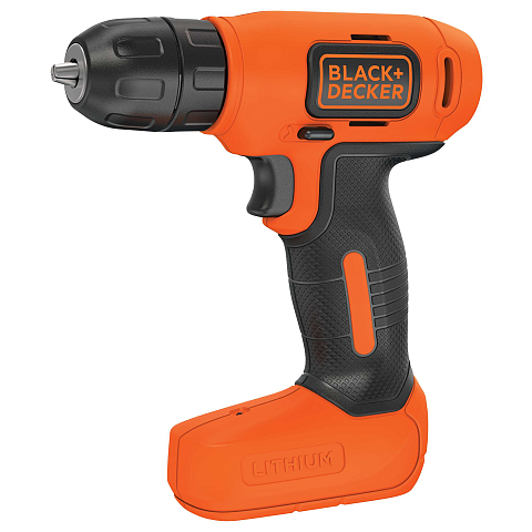 Black & Decker BDCD8-QW Bohrmaschine Ohne Schlüssel Schwarz, Orange