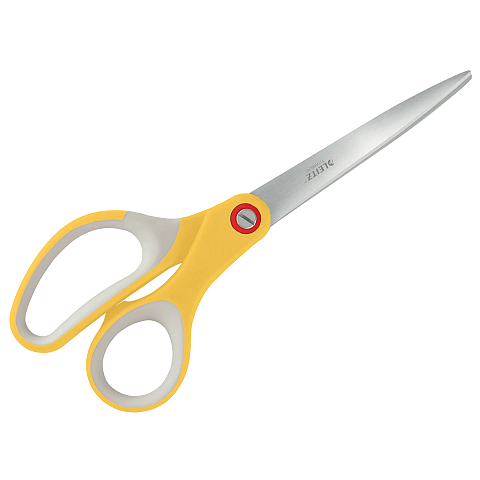 Leitz 53320019 Büro- & Bastelschere Büroscheren Gerader Schnitt Grau, Gelb