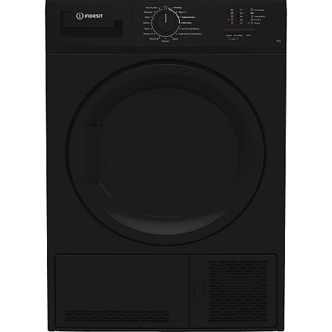 Indesit C YD C82 BBGL UK Wäschetrockner Freistehend Frontlader 8 kg Schwarz