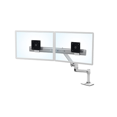 Ergotron LX Series Desk Dual Direct Arm 63,5 cm (25") Tisch/Bank Weiß