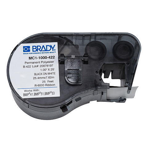 Brady BMP41 BMP51 BMP53, Polyesteretiketten für Bauteile und Schalttafeln