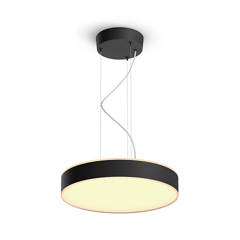 Philips Hue White ambience Enrave Pendelleuchte schwarz + Dimmschalter